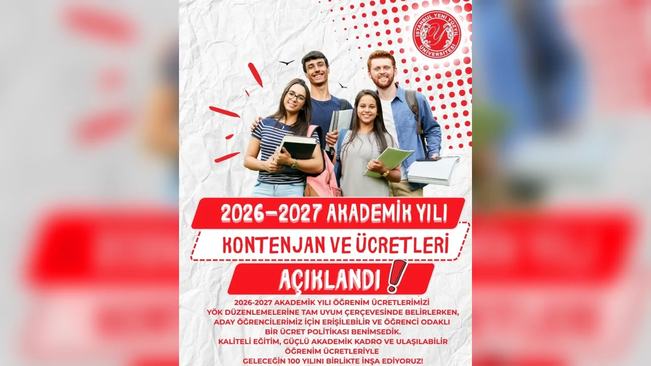 İstanbul Yeni Yüzyıl Üniversitesi 2026-2027 ücretlerini açıkladı