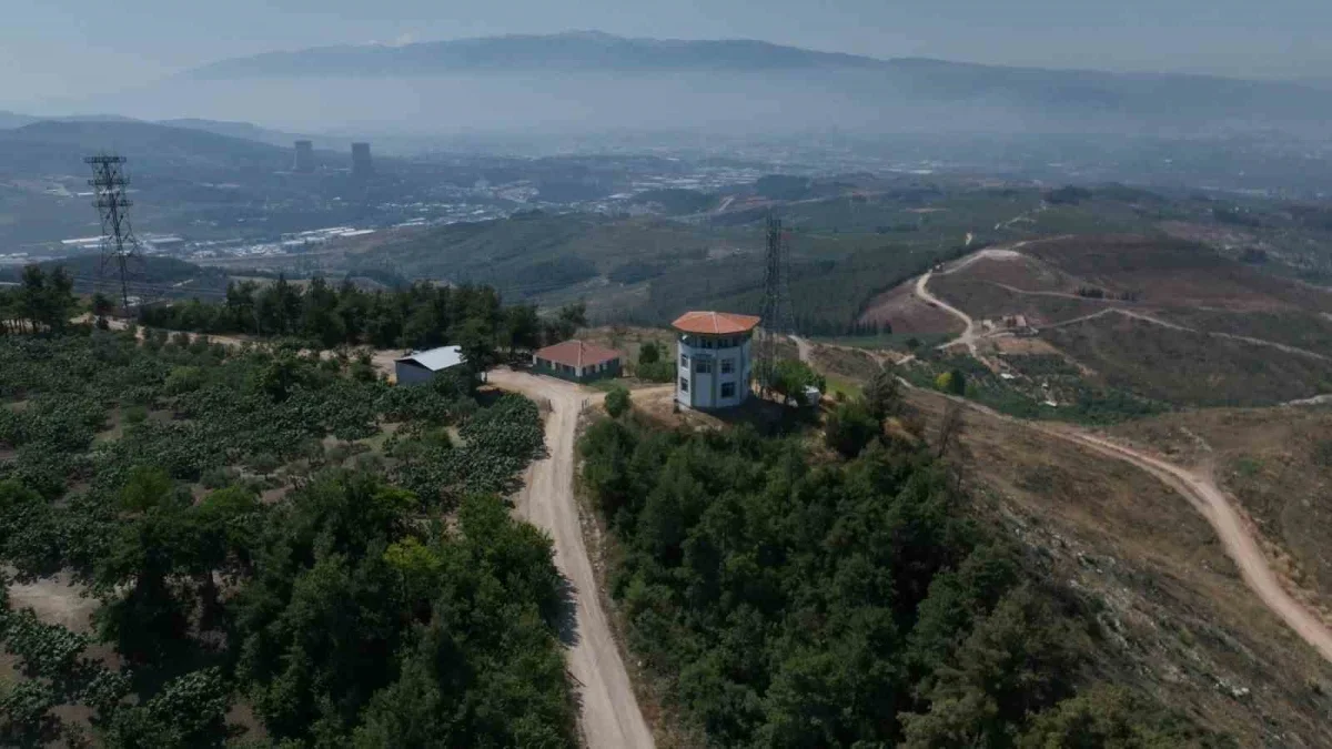 Bursa'da orman yangınlarına karşı 32 kule 24 saat nöbette