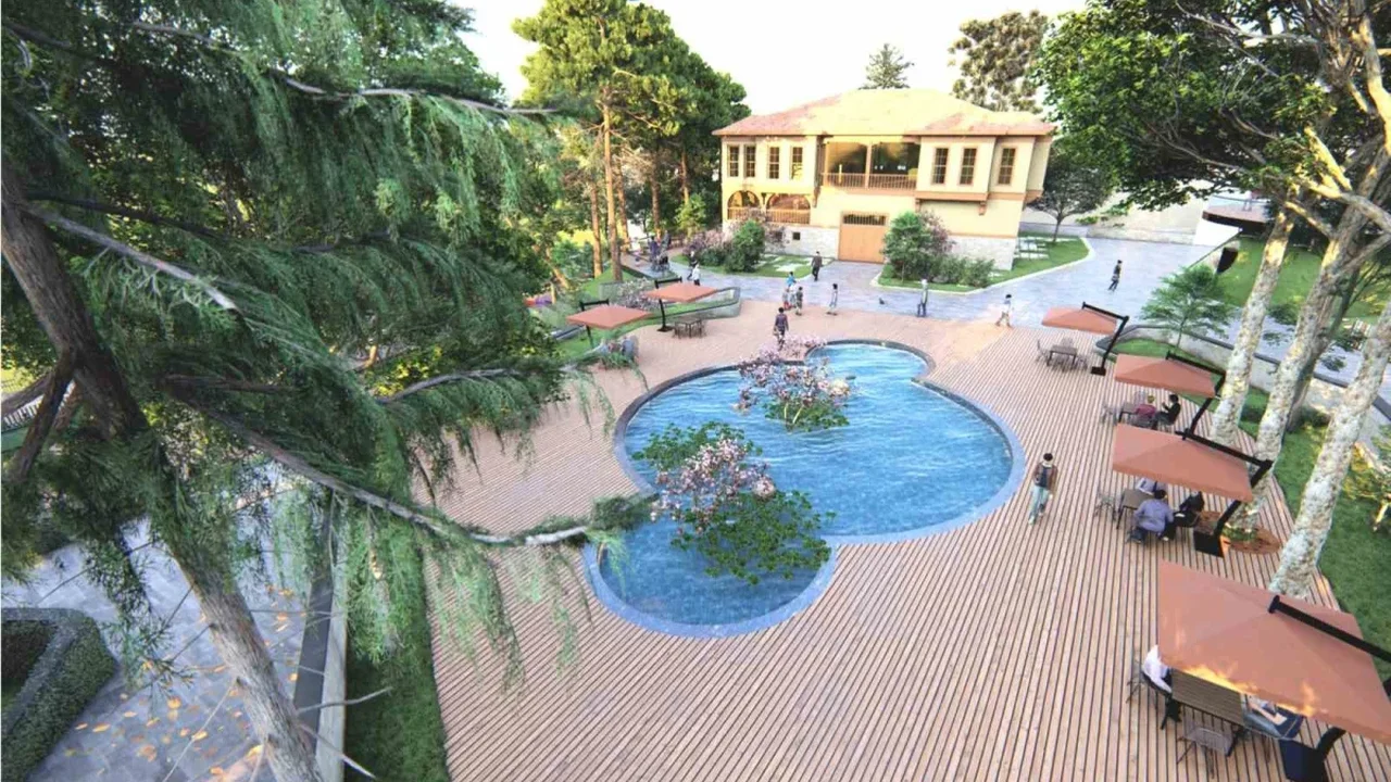 Mollaarap'ta Fevziye Parkı ve tarihi köşk yüzde 90 tamamlandı