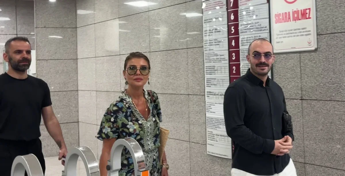 Gülben Ergen Ahbaplar Suç Örgütü soruşturmasında adliyeye geldi
