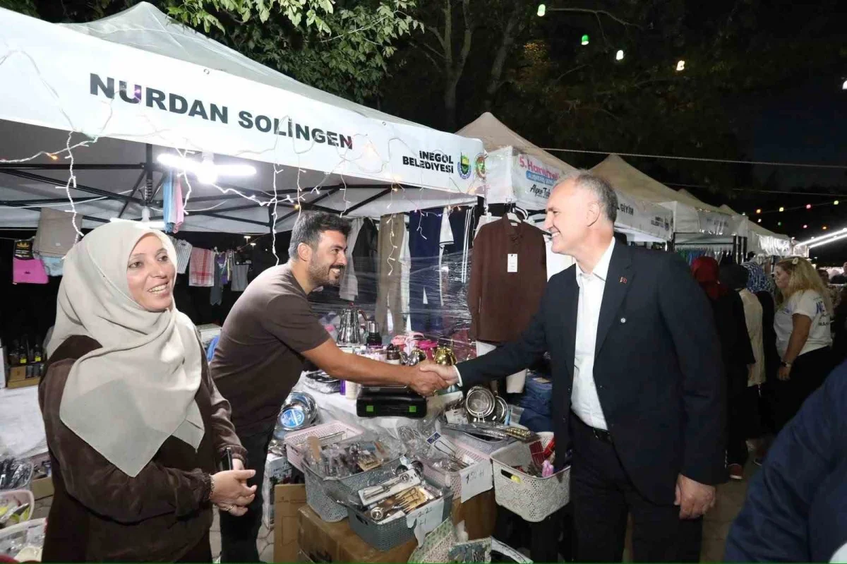 İnegöl Hanımeli Alışveriş Şenliği 219 stantla sürüyor