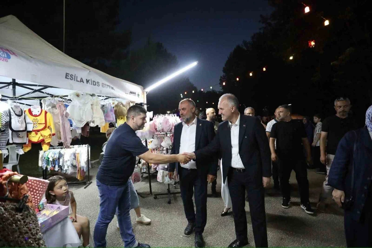 İnegöl Hanımeli Alışveriş Şenliği 219 stantla sürüyor