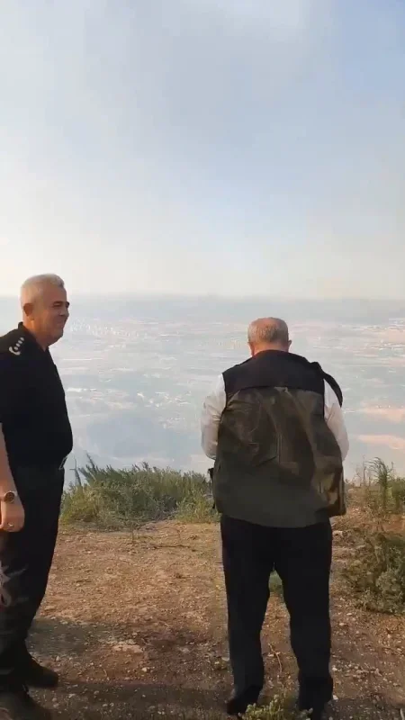 Çanakkale Valisi Toraman yangın bölgesinde inceleme yaptı