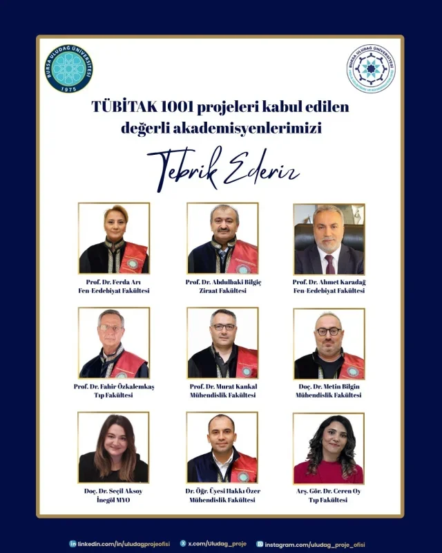 BUÜ, TÜBİTAK 1001 projelerinde 9 destekle zirvede