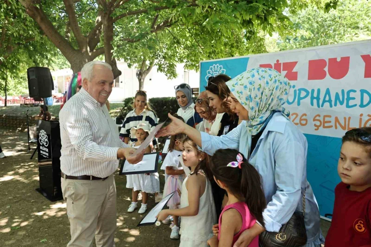 Nilüferli çocuklar kütüphane etkinliğiyle okula hazırlandı
