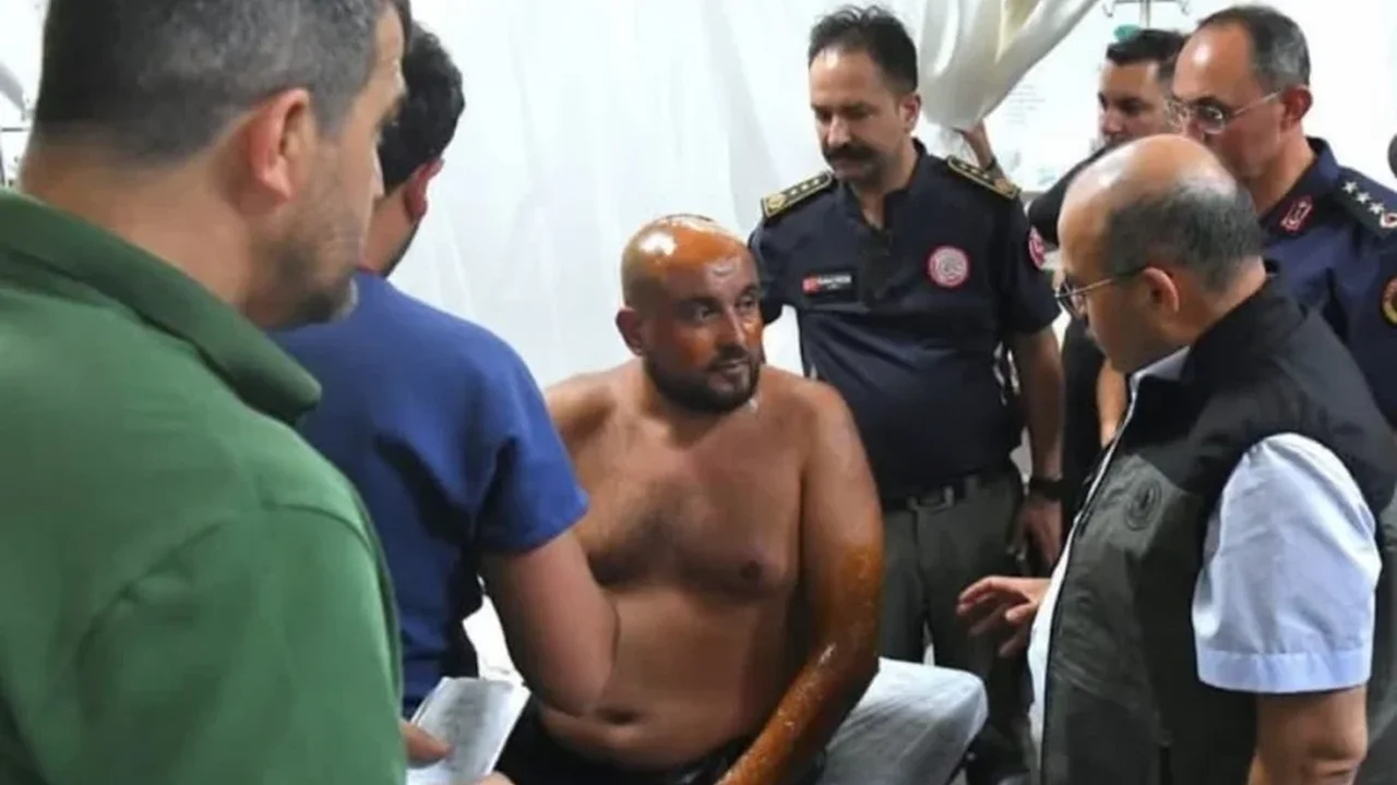 Gömeç'te yangında İHA muhabiri Murat Aydoğan yaralandı