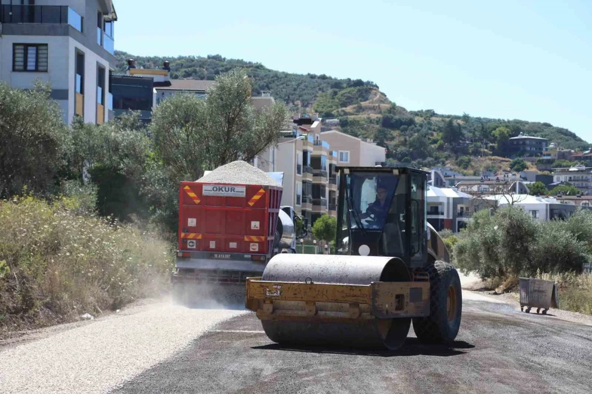 Bursa Büyükşehir'den Kurşunlu'da 1 kilometrelik yol hamlesi