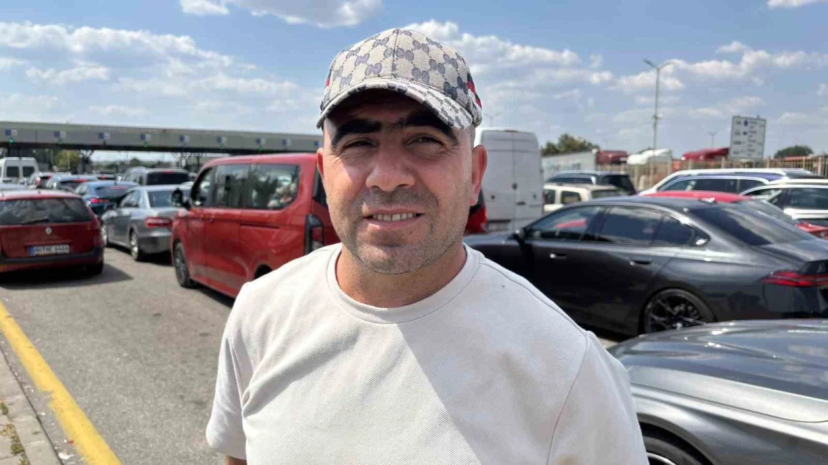 Gurbetçilerin Avrupa'ya dönüş yolculuğunda Kapıkule yoğunluğu