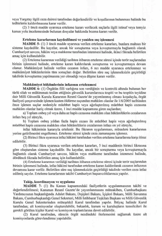 Çerçeve yasa teklifinin detayları açıklandı: 12 madde