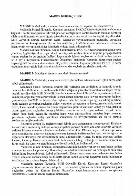 Çerçeve yasa teklifinin detayları açıklandı: 12 madde