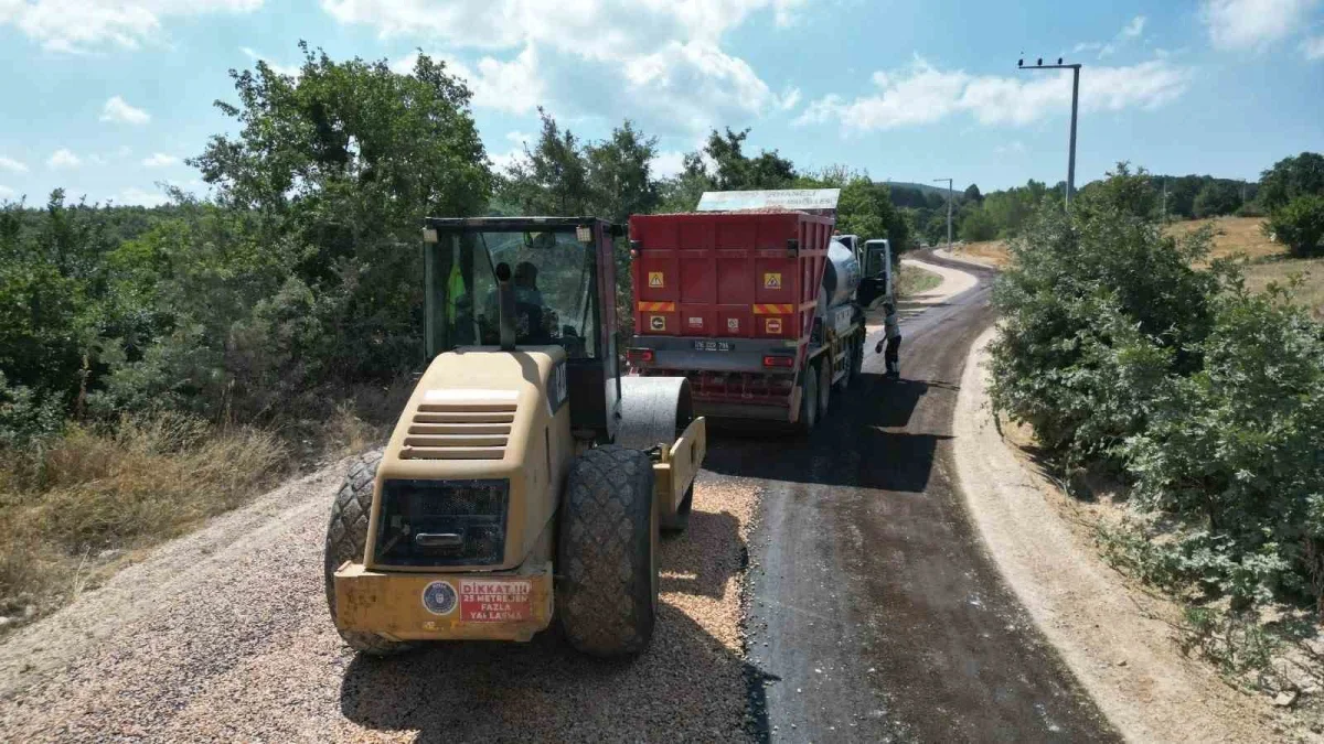 Bursa Büyükşehir'den İnegöl'de 10 kilometrelik yol hamlesi