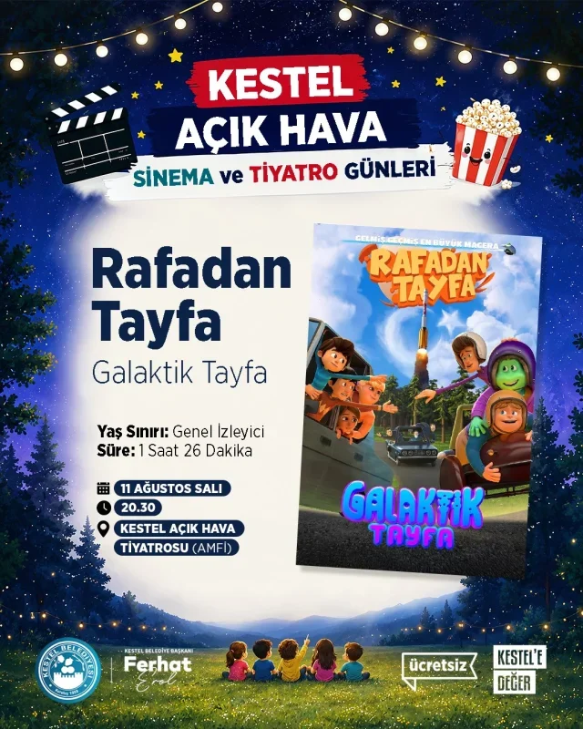 Kestel Belediyesi'nden çocuklara sinema ve müzikal günleri