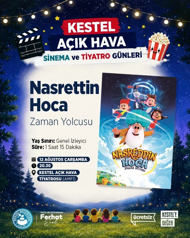 Kestel Belediyesi'nden çocuklara sinema ve müzikal günleri