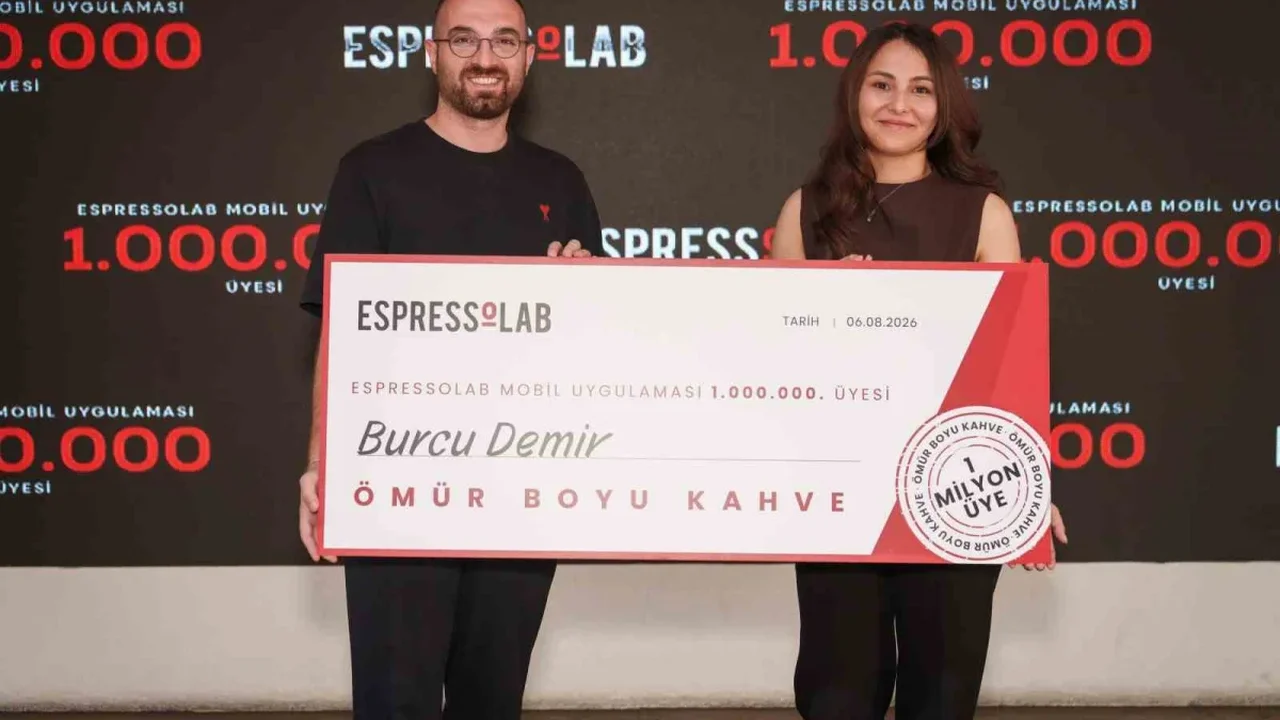 Espressolab 1 milyonuncu kullanıcıya ömür boyu ücretsiz kahve verdi