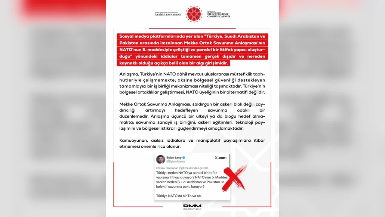 DMM: Mekke Ortak Savunma Anlaşması NATO ile çelişmiyor