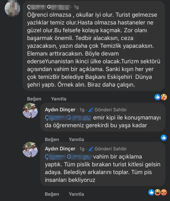 Avşa Adası temizliği tartışması: Başkan Dinçer'e tepki büyüyor