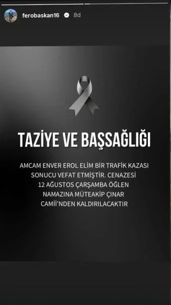 Kestel Belediye Başkanı Ferhat Erol'un amcası Enver Erol öldü