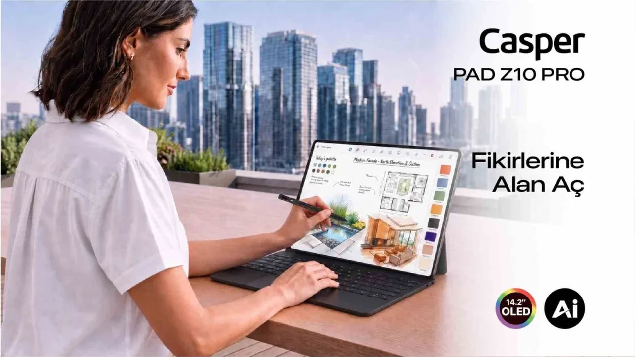 Casper PAD Z10 Pro tanıtıldı: Laptop gibi çalışan tablet
