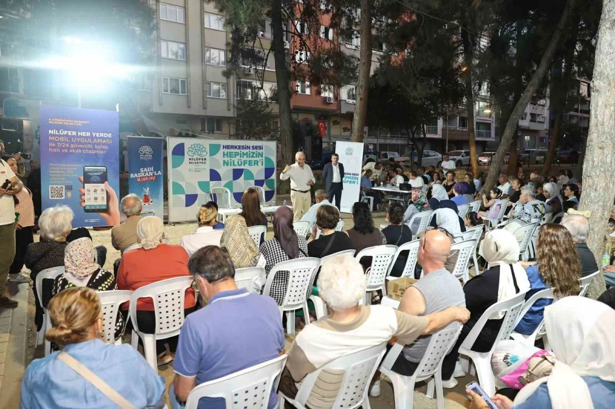 Nilüfer'de Şadi Başkan'la Akşam Çayı Fethiye Mahallesi'nde