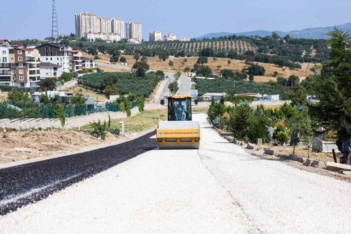 Bursa'da mezarlık yolları yenileniyor: Hamitler'de çalışma