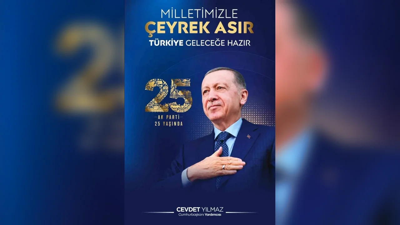 Cevdet Yılmaz'dan AK Parti'nin 25. yılına ilişkin mesaj