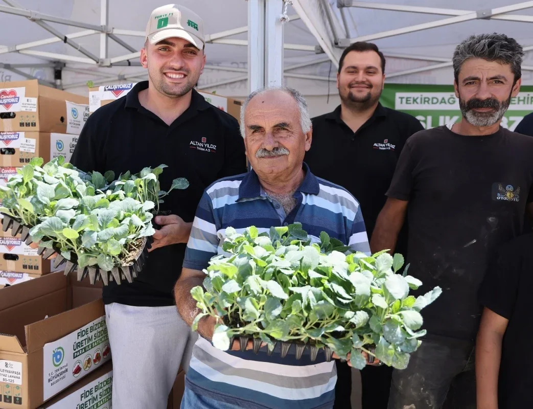 Tekirdağ'da üreticiye kışlık sebze desteği: 104 bin fide
