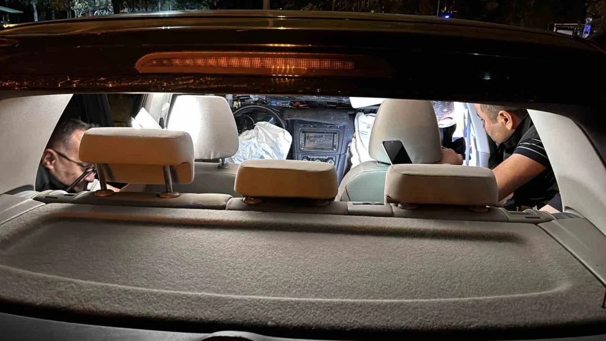 Edirne'de takla atan otomobilde parmağı koptu, arama yapıldı