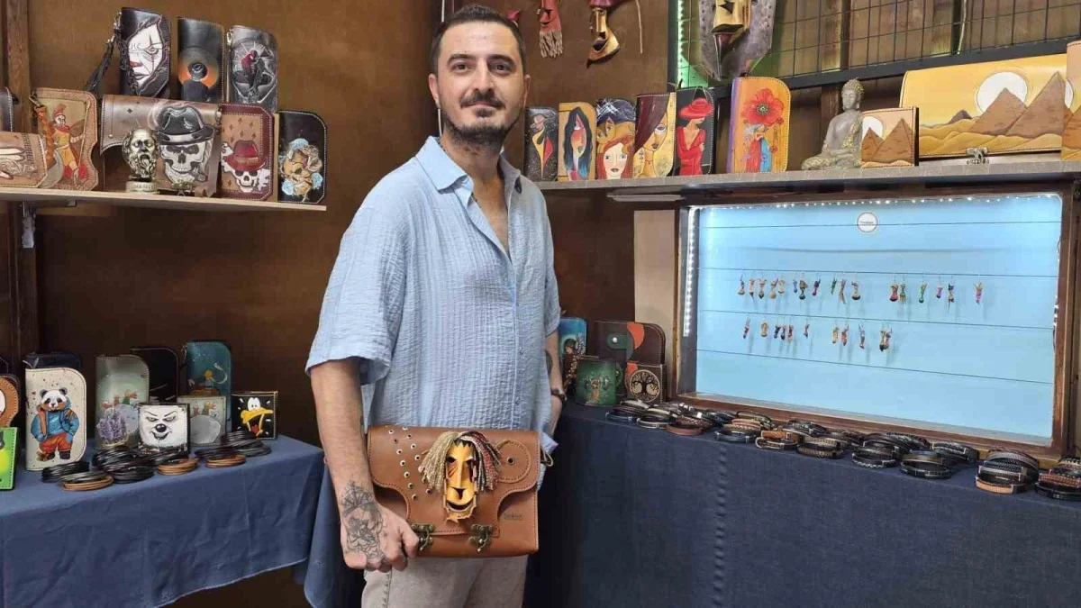 Bandırma'da el yapımı deri ürünler 9 ülkeye ulaşıyor