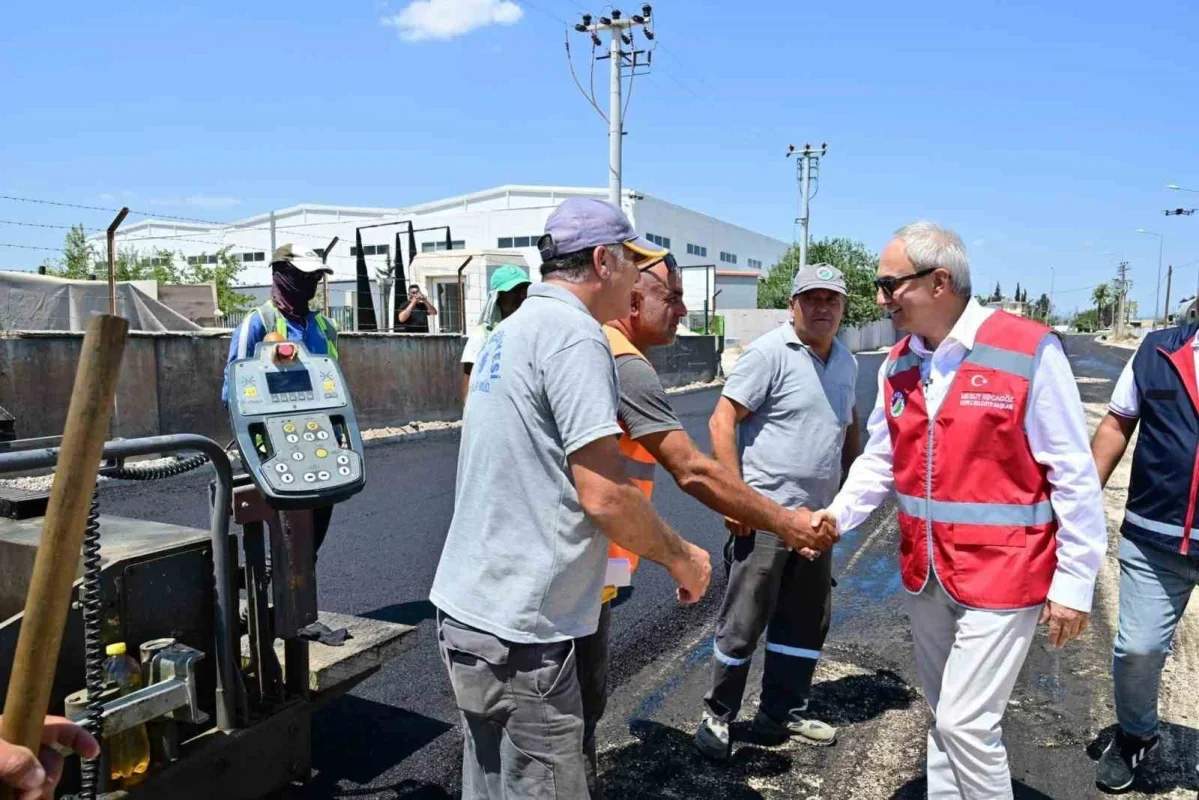 Altınova'da 4 mahalleyi bağlayan Şelale Caddesi'ne asfalt