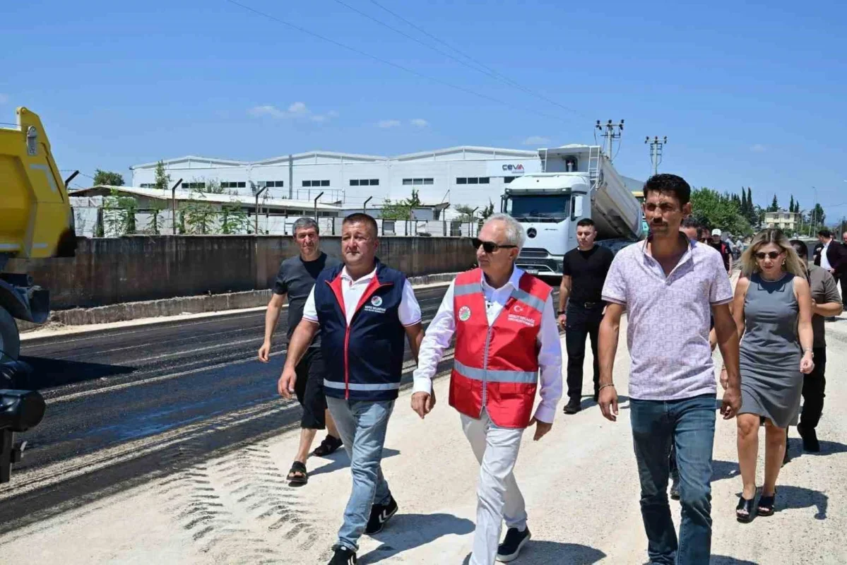 Altınova'da 4 mahalleyi bağlayan Şelale Caddesi'ne asfalt