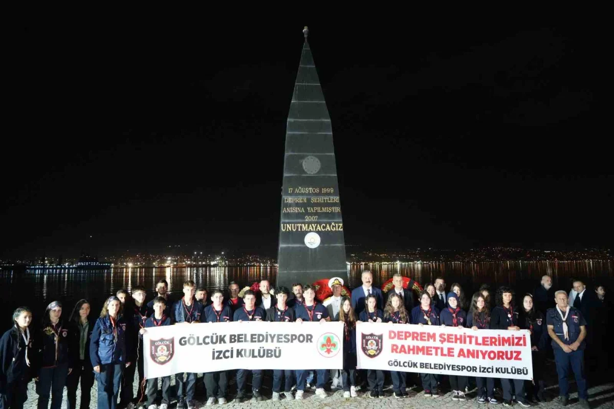 17 Ağustos Marmara Depremi Gölcük'te 27. kez anıldı