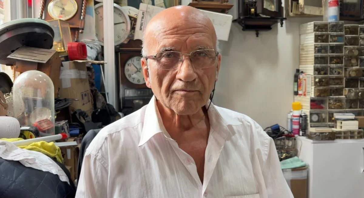 Kırklareli'nde saat ustası Mehmet Emin 68 yıldır mesleğinde
