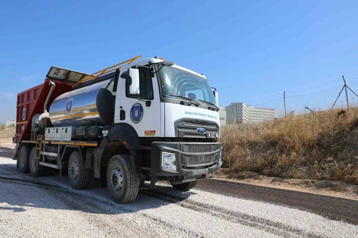 Bursa Şehir Hastanesi'nin iç yolları yenilendi