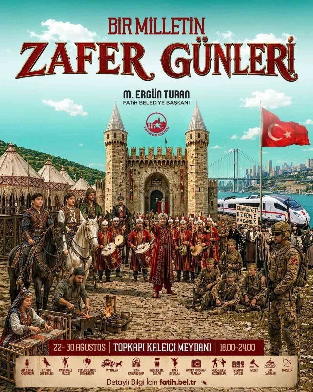Fatih'te Zafer Günleri başlıyor: 9 gün sürecek program