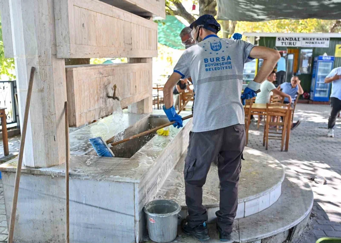 Bursa Büyükşehir'den Gölyazı'da kapsamlı bakım çalışması