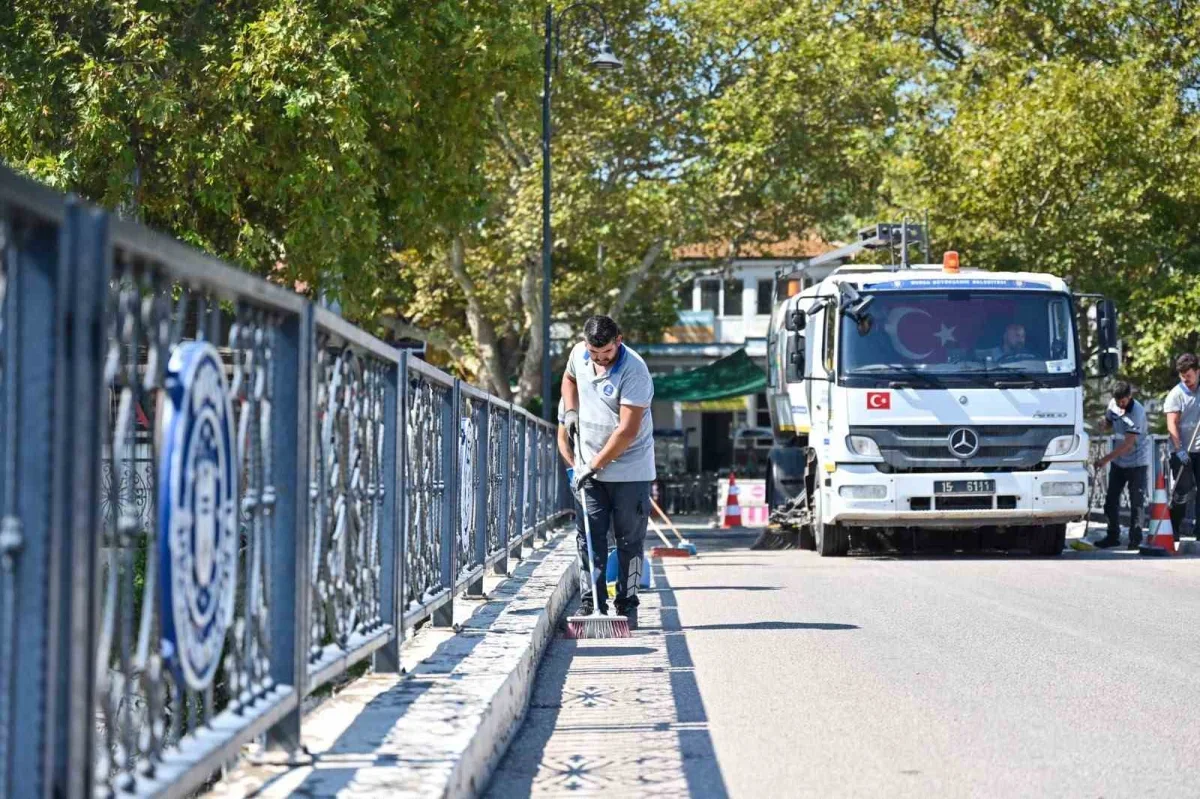 Bursa Büyükşehir'den Gölyazı'da kapsamlı bakım çalışması