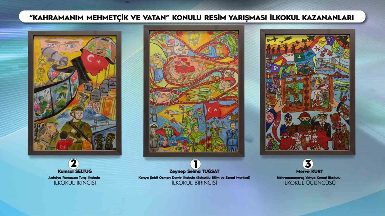 "Kahramanım Mehmetçik ve Vatan" yarışmasında kazananlar açıklandı