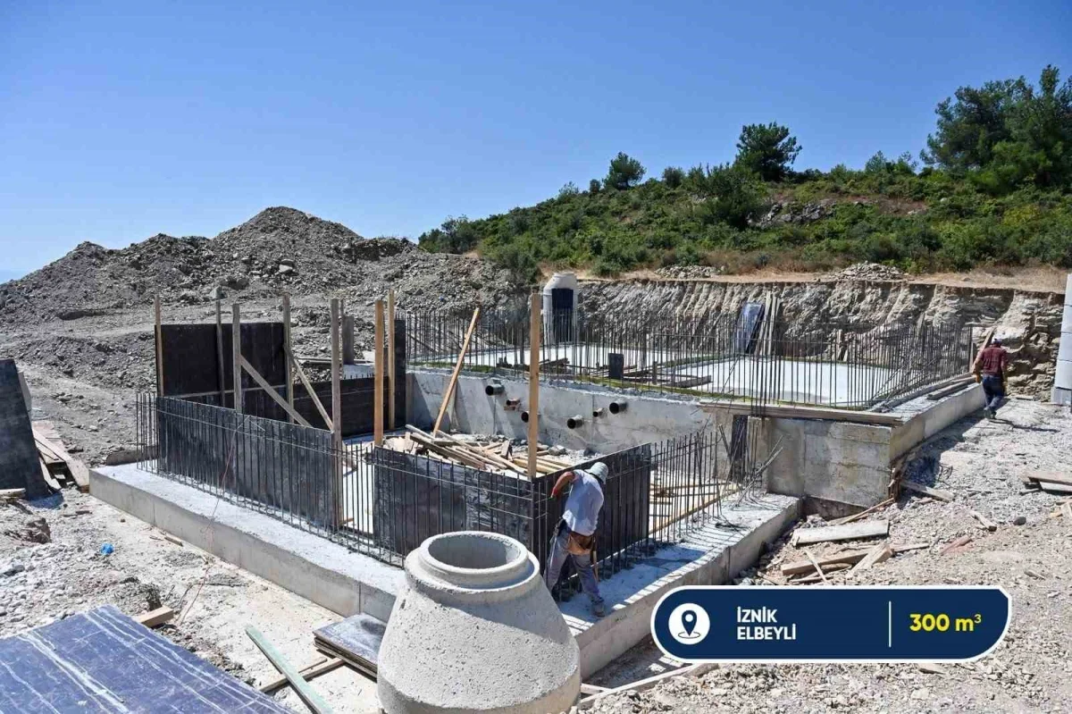 Bursa Büyükşehir'den İznik ve Orhangazi'ye yeni su deposu