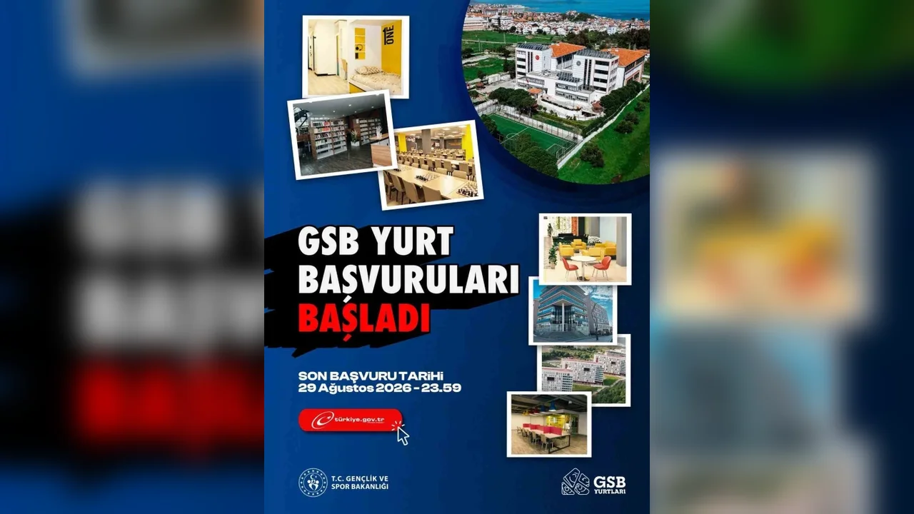 GSB yurt başvuruları başladı: Son tarih 29 Ağustos