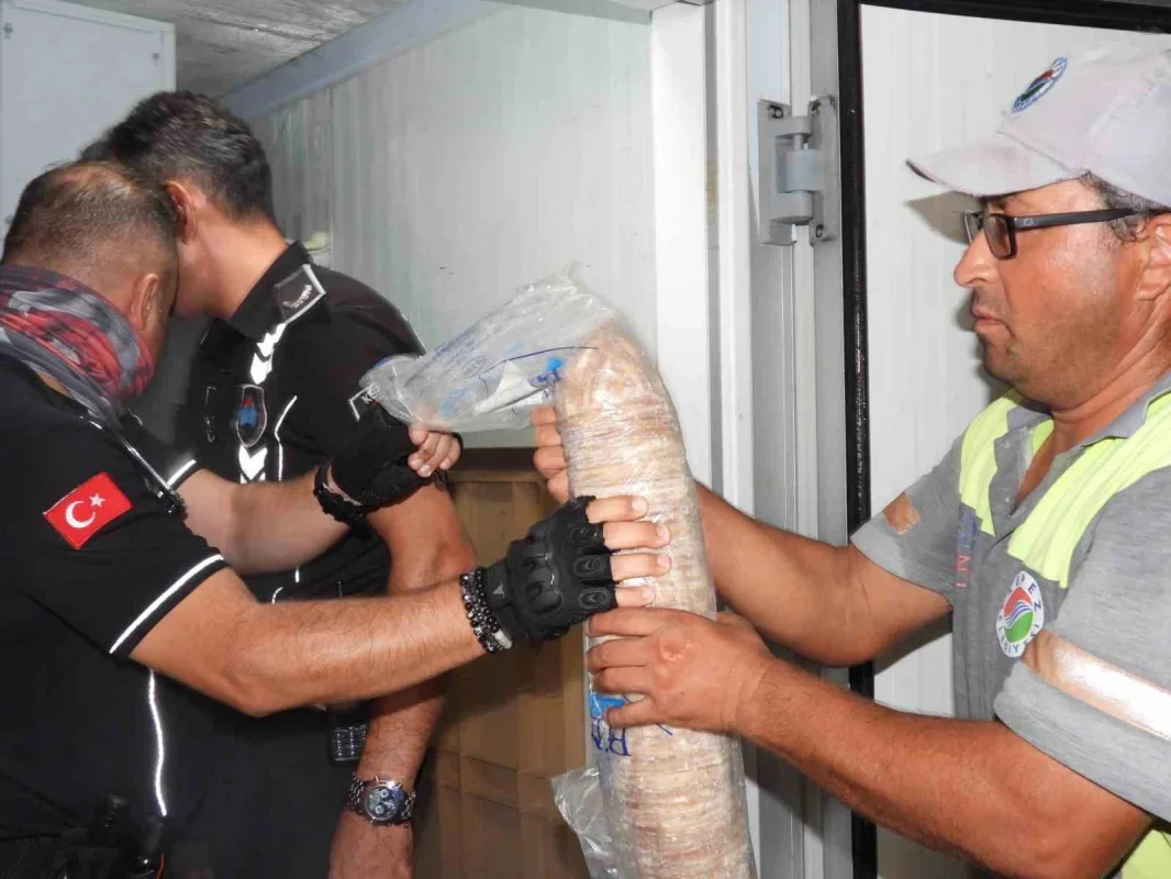 Antalya Kepez'de son kullanma tarihi geçmiş 152 kilo ete el konuldu