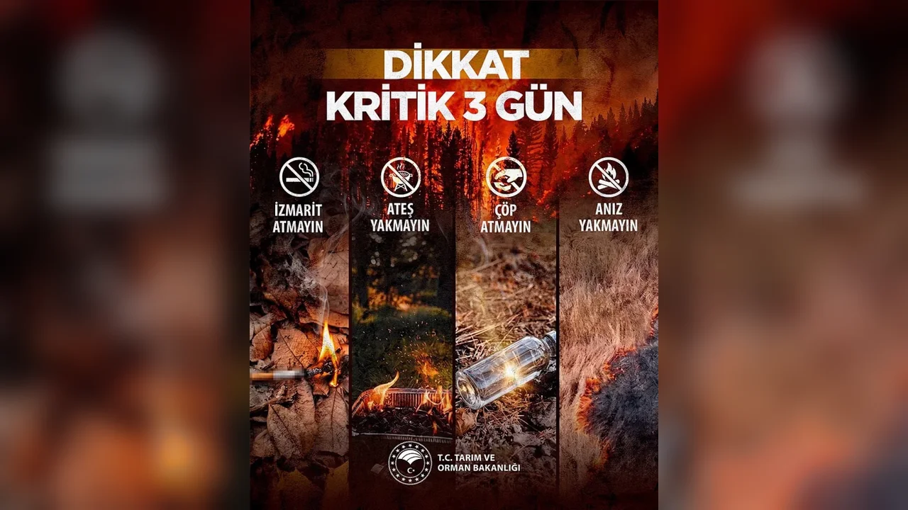 Bakan Yumaklı: Orman yangınlarında 3 gün kritik uyarısı