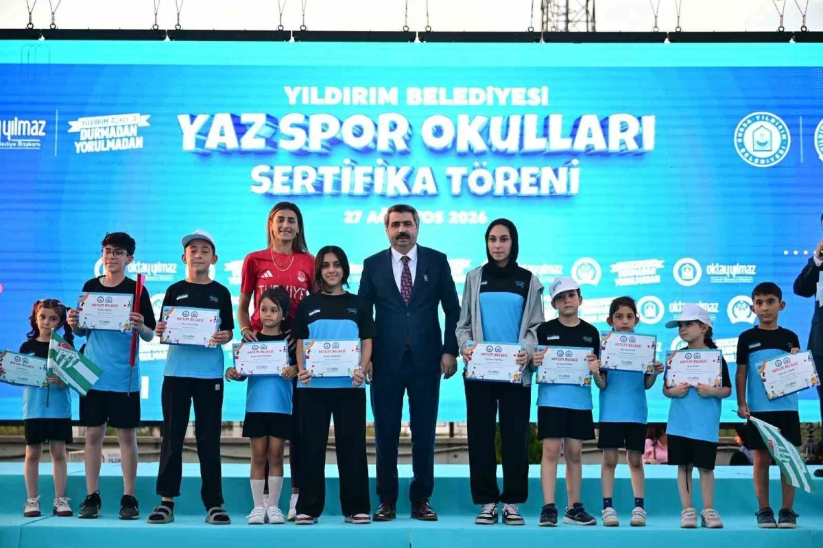 Yıldırım'da 16 branşta 36 bin çocuk spor eğitimi aldı