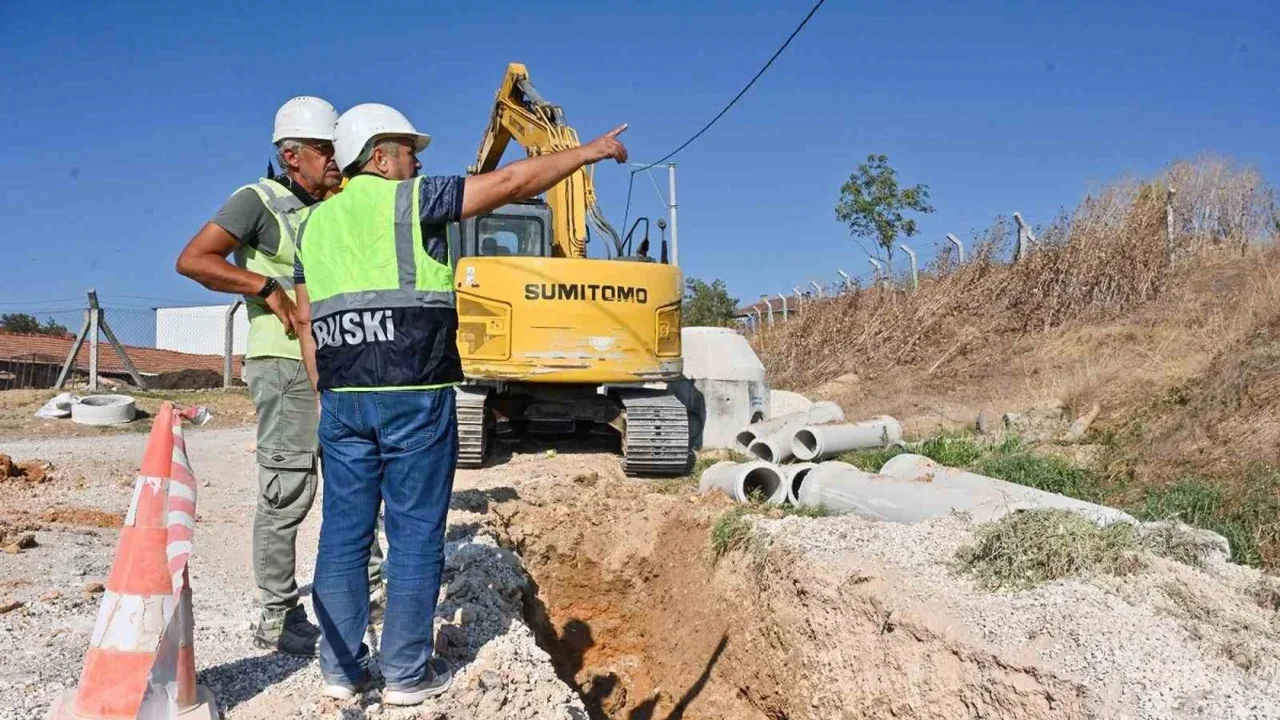 Bursa Büyükşehir'den Yenişehir'in 5 mahallesine altyapı hattı