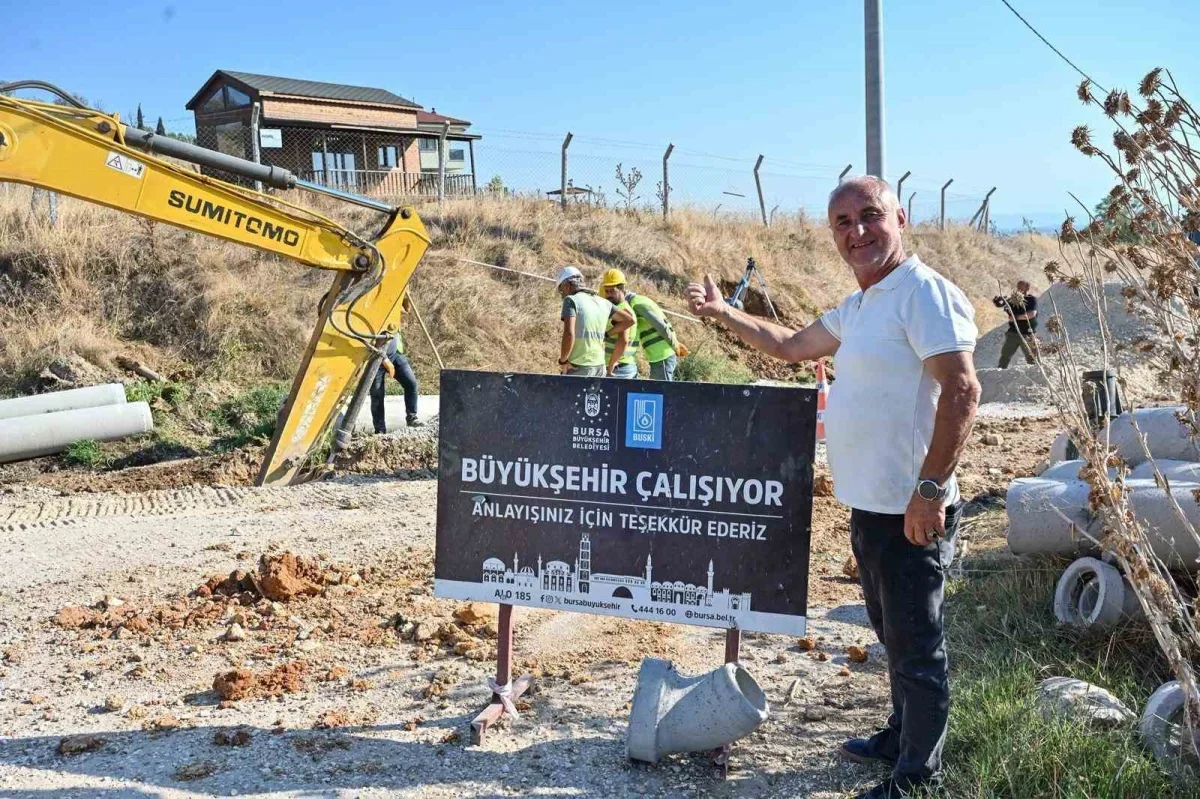 Bursa Büyükşehir'den Yenişehir'in 5 mahallesine altyapı hattı