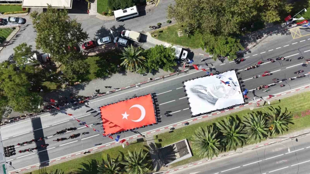 Vatan Caddesi'nde 30 Ağustos Zafer Bayramı töreni yapıldı