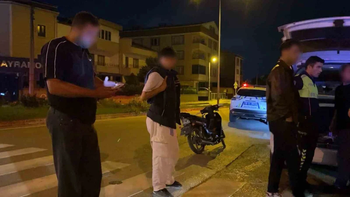 İnegöl'de plakasız motosiklete 90 bin liralık ceza