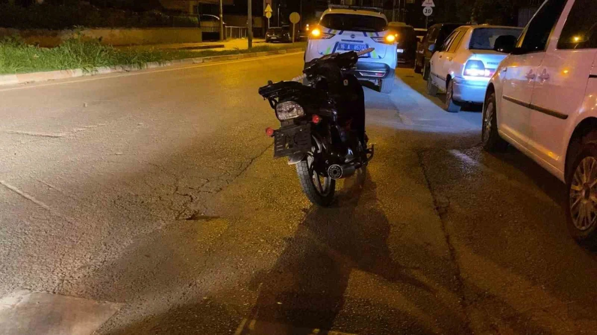 İnegöl'de plakasız motosiklete 90 bin liralık ceza