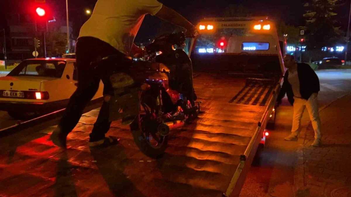 İnegöl'de plakasız motosiklete 90 bin liralık ceza