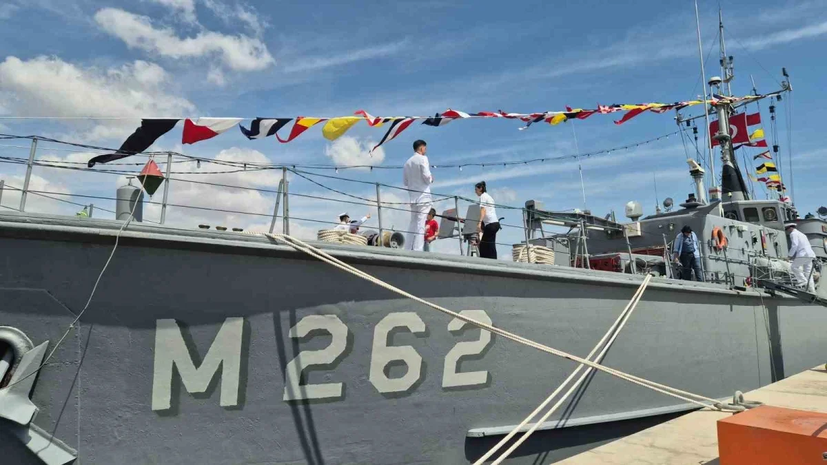 TCG Enez Tekirdağ'da ziyarete açıldı: Vatandaşlardan yoğun ilgi