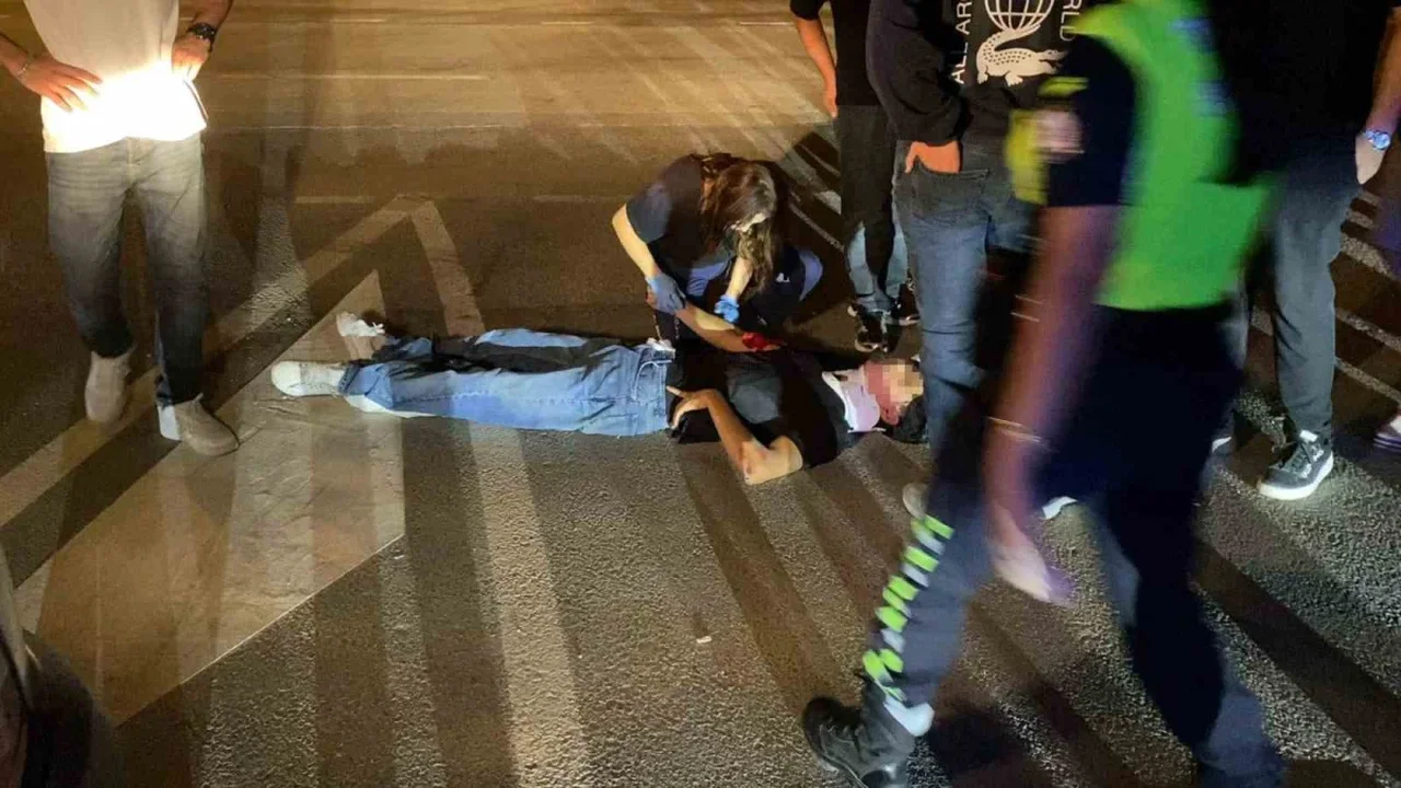 İnegöl'de otomobil ile motosiklet çarpıştı: 2 yaralı